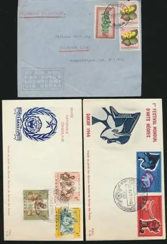 Afrika Kongo 3 alte Briefe Africa Congo three old covers