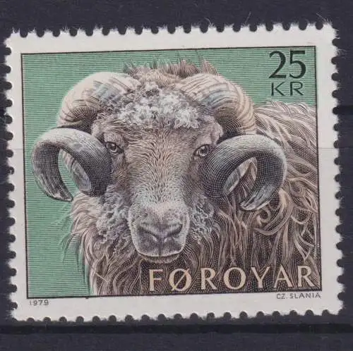 Briefmarken Dänemark Färöer 42 Schafzucht Luxus postfrisch MNH Kat.-Wert 7,50