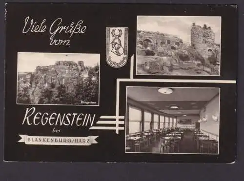 Ansichtskarte Regenstein Sachsen AnhaltBlankenburg Harz n. Karl Marx Stadt