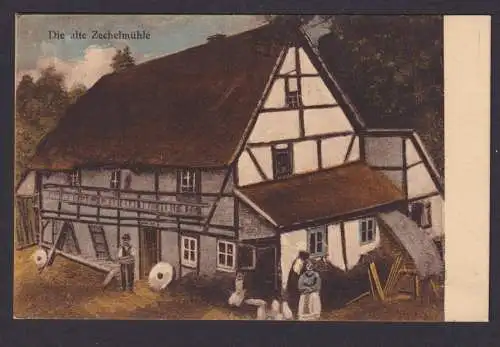 Ansichtskarte Heynitz Nossen Kreis Meißen Zechelmühle Inh. Ernst Zechel