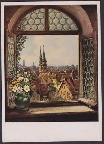 Ansichtskarte Bayern Nürnberg Künstlerkarte sign. L. Mößler Nr. 23 Kunstverlag
