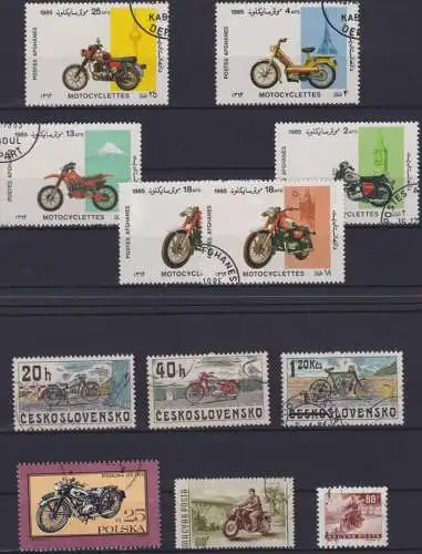 Übersee schönes Lot alter Motorräder Oldtimer div Länder Afganistan Laos Vietnam