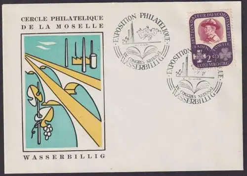 Wasserbillig Europa Luxemburg Philatelie Briefmarken Ausstellung Pfadfinder 1958