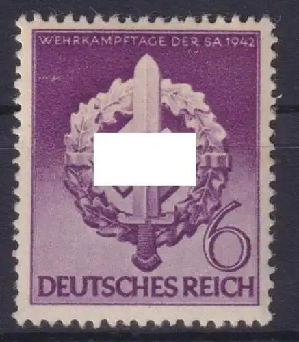 Deutsches Reich 818 Luxus postfrisch Ausgabe 1942 Luxus postfrisch MNH