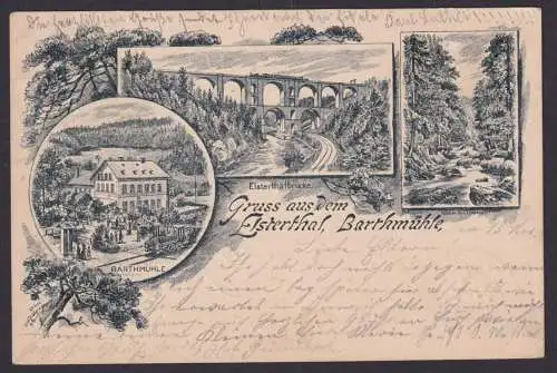 Bahnpost Weischlitz Vorläufer Ansichtskarte Sachsen sehr frühe Karte