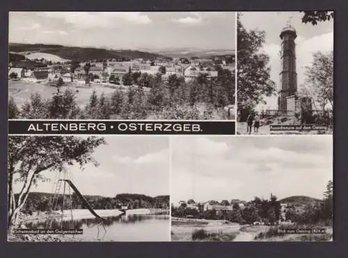 Ansichtskarte Altenberg Sachsen Erzgebirge Sächsische Schweiz Schwimmbed