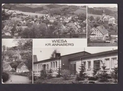 Ansichtskarte Wiesa Sachsen Erzgebirge Kreis Annaberg Landambulatorium n.Dresden
