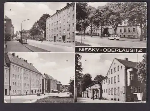 Ansichtskarte Nisky Sachsen Oberlausitz Strassenansichten Rathaus Kulturhaus