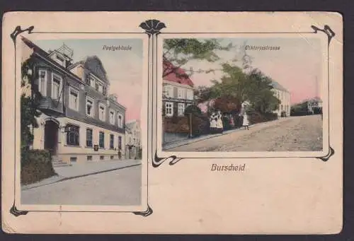 Ansichtskarte Burscheid Postgebäude Viktoriastrasse ab Hilgen
