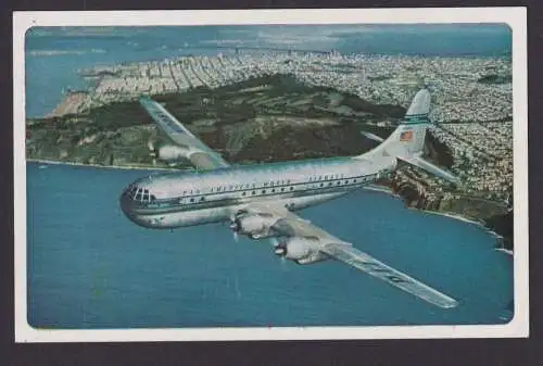 Flugpost Ansichtskarte Pan American World Airways Flugzeug