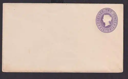 Australien Victoria Ganzsache Queen Victoria Umschlag ohne Klappenstempel
