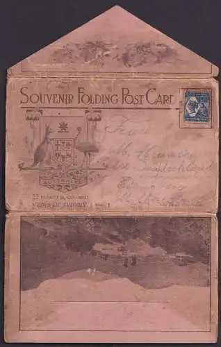Südaustralien South Australia Souvenir Folding Post card 22 Bildern von Sydney