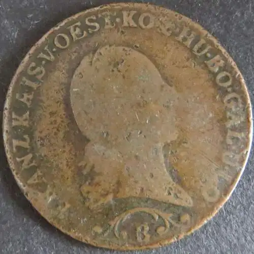 Münze Österreich 1 Kreuzer Franz II. 1812 schön