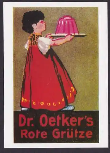 Künstler Ansichtskarte Reklame Werbung Dr. Oetkers Rote Grütze Dr. August Oetker