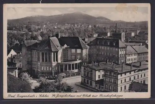 Ansichtskarte Bad Ziegenhals Schlesien Glucholazy Polen St. Josephshaus