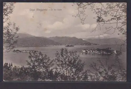 Ansichtskarte Lago Maggiore See Drei Inseln Berge Landschaft nach Grindelwald