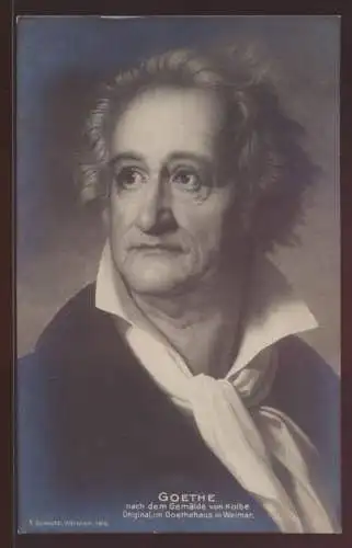 Ansichtskarte Künstler Goethe nach dem Gemälde von Kolbe Goethehaus Weimar