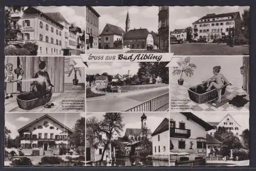 Ansichtskarte Bad Aibling Kurhotel Ludwigsbad Stadtansichten Bayern nach Berlin
