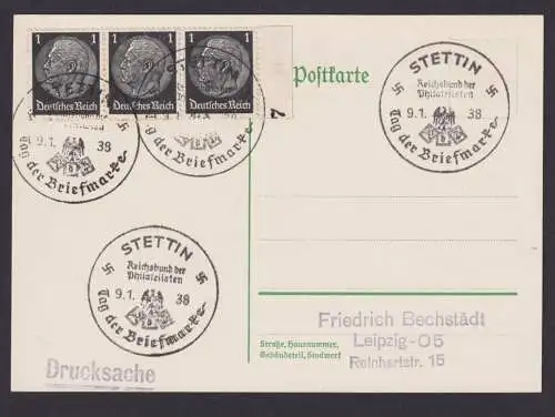 Briefmarken Deutsches Reich 4x selt. SST Stettin SChlsien Polen Philatelie Tag
