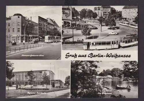 Ansichtskarte Berlin Weißensee Dynamo Sporthalle Klement Gottwald Allee