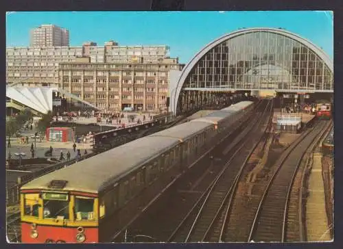 Ansichtskarte Berlin Hauptstadt der DDR S Bahnhof Alexanderplatz