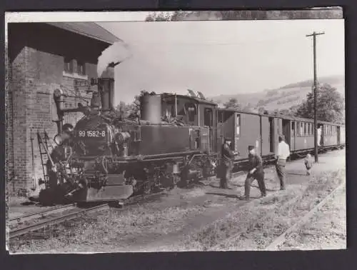 Ansichtskarte Lokomotiven Schmalspurbahn Wolkenstein Jöhstadt 3er Set