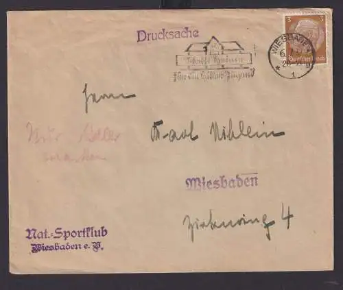 Propaganda Deutsches Reich Drittes Reich Briefe SST Hitler Jugend ab Wiesbaden