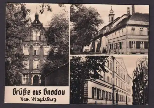 Ansichtskarte Gnadau Sachsen Anhalt Zinzendorfhaus Pfarrhaus Anstaltsgebäude