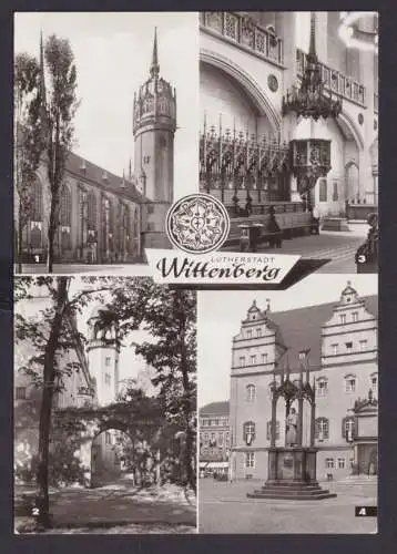 Ansichtskarte Wittenberg Lutherstadt Sachsen Anhalt Schlosskirche m. Thesentür