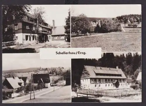 Ansichtskarte Schellerhau Erzgebirge Sachsen Ansichten nach Zeuthen Brandenburg