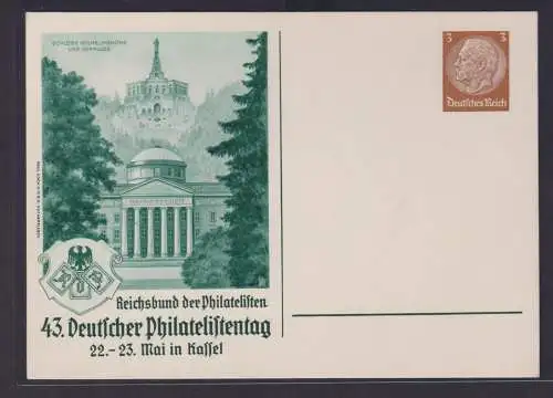 Briefmarken Deutsches Reich Privatganzsache Philatelie Kassel Philatelistentag