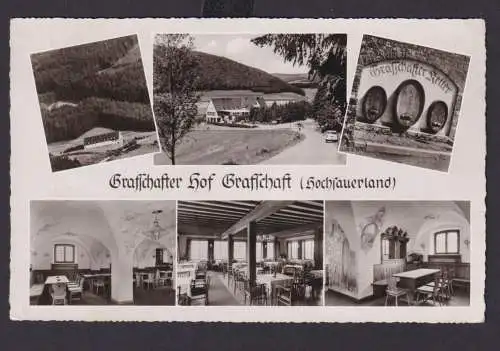 Ansichtskarte Grafschsft Hochsauerland Grafschafter Hof Gasthof Innen