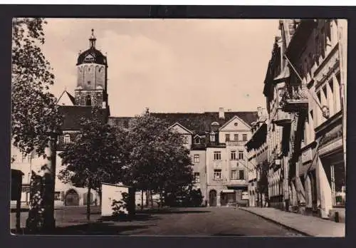 Ansichtskarte Neustadt a.d.Orla Thüringen Marktplatz nach Arnstadt Thüringen