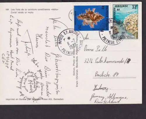 Frankreich Französisch Polynesien Brief exotischer Beleg od. Karte Ansichtskarte
