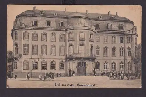 Ansichtskarte Mainz Rheinland Pfalz Gouvernement ab Saarlouis 15.07.1923