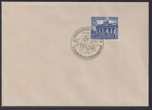 Briefmarken Deutsches Reich Brief Brandenburger Tor SST Hoppegarten Berlin