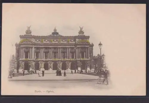 Ansichtskarte Paris Oper nach Braunschweig Niedersachsen Keine Marke