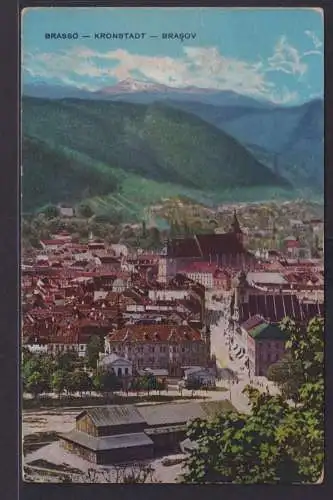 Ansichtskarte Brasso Kronstadt Siebenbürgen Totalansicht Karpaten Berge