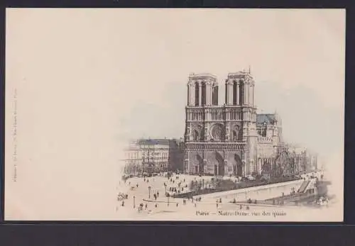 Ansichtskarte Künstlerkarte Paris Notre Dame