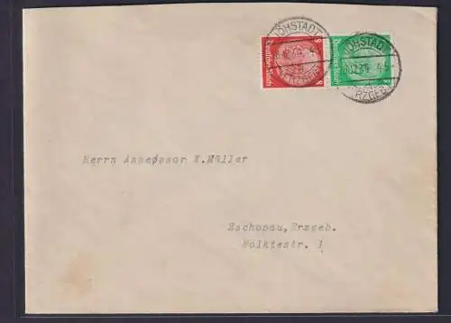 Deutsches Reich Zusammendruck Hindenburg Brief S 119 Jöhstadt n Zschopau