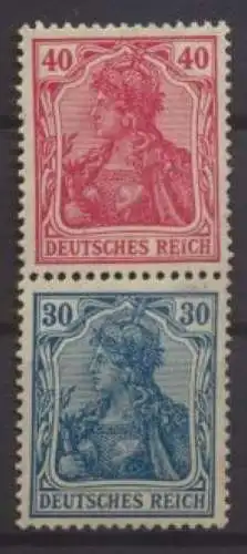 Deutsches Reich Zusammendruck Germania S 21 ungebraucht