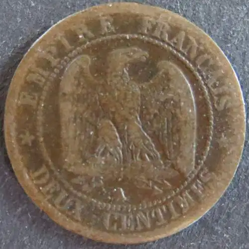 Münze Frankreich France 2 Centimes 1856 schön F Napoleon III.