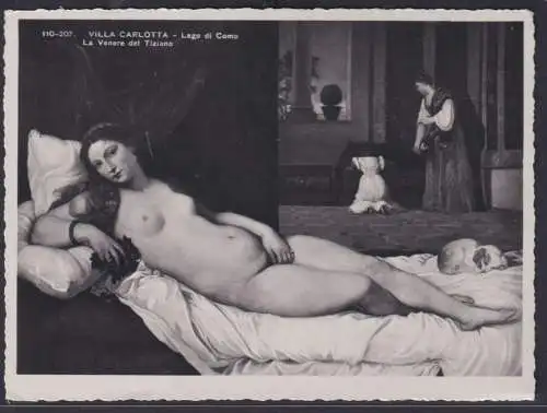 Ansichtskarte Venus von Urbino Gemälde Tizian Villa Carlotta