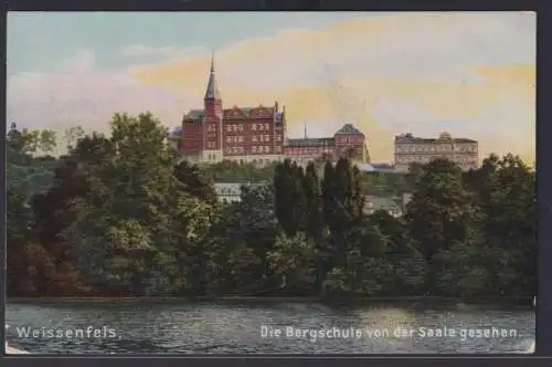 Ansichtskarte Weissenfels Bergschule Bildung Sachsen Anhalt nach Charlottenburg