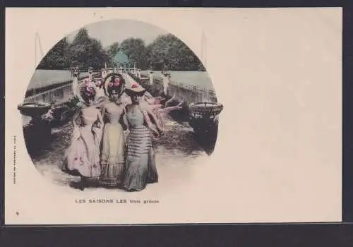 Ansichtskarte Jugendstil Art Nouveau Junge Damen Schönheiten Edition Du