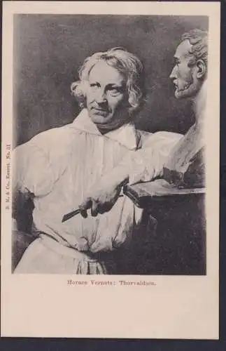 Anichtskarte Gemälde Thorwaldsen Portrait Horace Vernets Maler