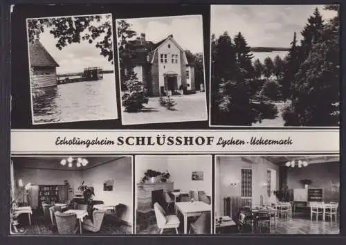 Ansichtskarte Lychen Erholungsheim Schlüsshof Uckermark Brandenburg nach Berlin