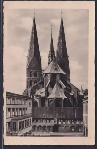 Ansichtskarte Lübeck Marienkirche Religion Verlag Schöning&C. Libeck