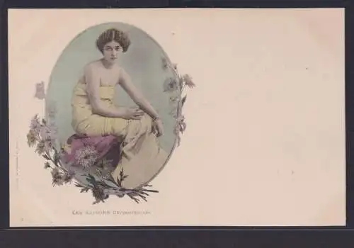 Ansichtskarte Jugendstil Art Nouveau Frau Schönheit Blumenschmuck Edition Du