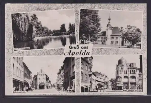 Ansichtskarte Apolda Thüringen Ansichten Stempel Museum f. Glockenkunde nach